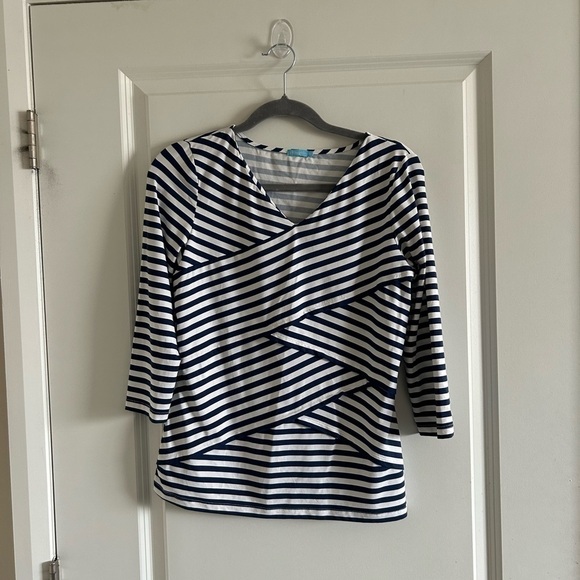 COPY - J. McLaughlin Layered Striped Top - Picture 7 of 9